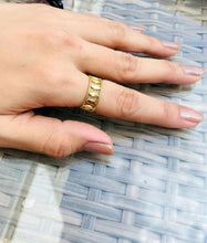 18K Gold Plated Classic Charm Ring - ANYX - Rings