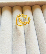 18K Gold Plated Heart Ring - ANYX - Rings