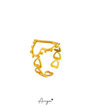 18K Gold Plated Heart Ring - ANYX - Rings