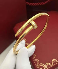 18K Gold plated Nail Bangle - ANYX - Bracelet