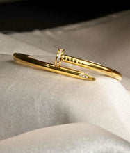 18K Gold plated Nail Bangle - ANYX - Bracelet