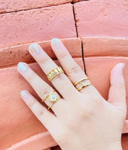 18K Gold Plated Romesa Pearl Ring - ANYX - Rings