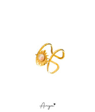 18K Gold Plated Romesa Pearl Ring - ANYX - Rings