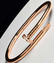 18K ROSE GOLD PLATED NAIL BANGLE - ANYX - Bracelet