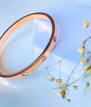 18K RoseGold plated Studded Bangle - ANYX - Bracelet