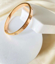 18K RoseGold plated Studded Bangle - ANYX - Bracelet