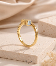 Auric Ridge Solitaire Ring