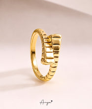Auric Ridge Solitaire Ring