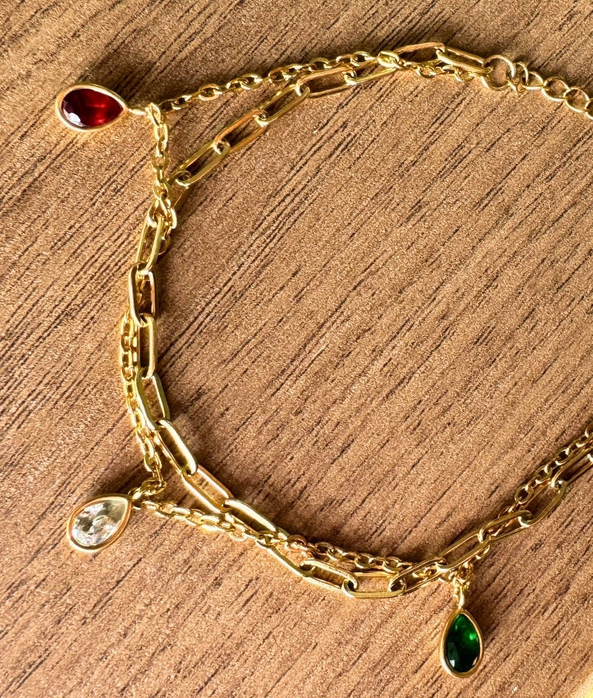 Layered Multi stone Bracelet