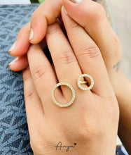 Cross Round Adjustable Ring - ANYX - Rings