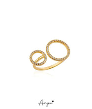 Cross Round Adjustable Ring - ANYX - Rings