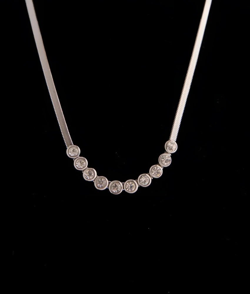 Silver Serona Zip Necklace