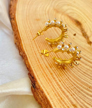 Minimal Pearl Hoops - ANYX - Earrings